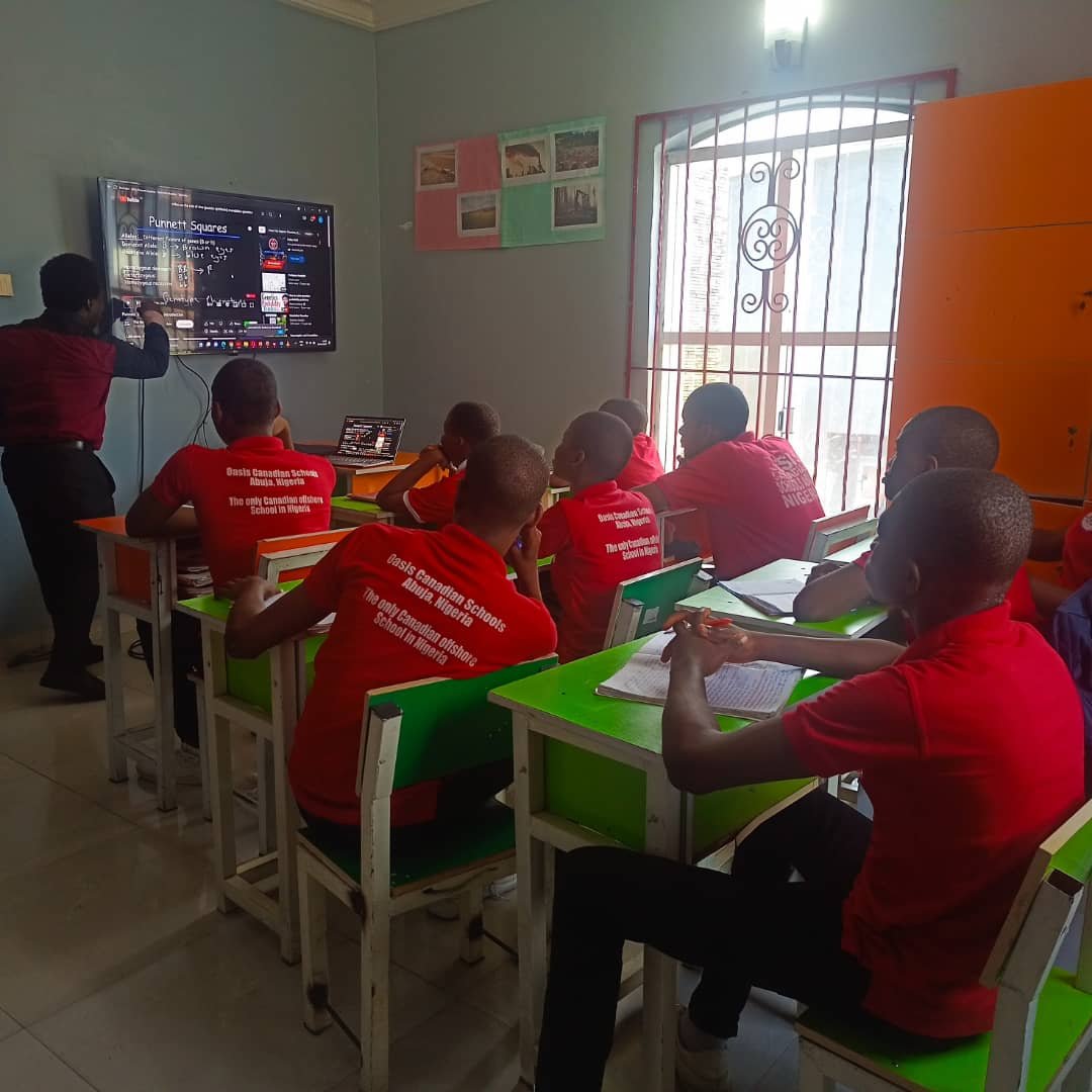 Bridge programme classroom at Oasis Canadian Schools, Port Harcourt